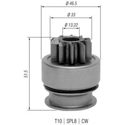 Kuva MAGNETI MARELLI 940113020348 Hammaspyörä, käynnistys