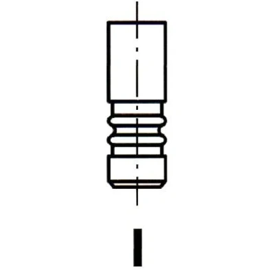Kuva FRECCIA R7011/SARCR Imuventtiili 31,2mm venttiilinvarsi kromattu, Stelliittikäsitelty venttiilinistukka, Venttilivarren pää karkaistu