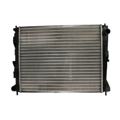 Kuva THERMOTEC D71024TT Jäähdytin Alumiini Autoihin ilman ilmastointilaitetta 416 495 23 Käsivaihteisto Jäähdytysrivat mekaan. kiinnitetyt RENAULT: CLIO 2