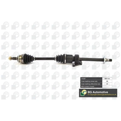 Kuva BGA DS0909RA Vetoakseli Etuakseli, oikea 890 MINI: Hatchback