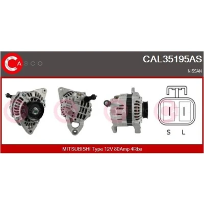 Kuva CASCO CAL15336AS Laturi 12V 110A RENAULT: MEGANE 2 Stufenheck, Kangoo II Express, GRAND SCENIC 2, PEUGEOT: 308 I Hatchback