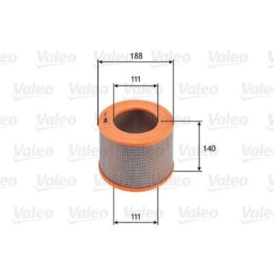 Kuva VALEO 585685 Ilmansuodatin 140 188, 188 Suodatinpanos TOYOTA: 4Runner, HILUX 5 Pick up, VOLKSWAGEN: Taro