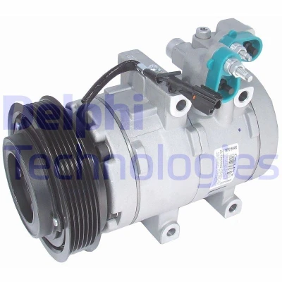 Kuva DELPHI TSP0159480 Ilmastoinnin Kompressori Visteon HS17 PAG 46 kompressoriöljyllä HYUNDAI: Santa Fe I