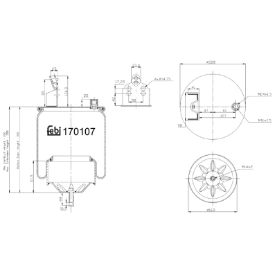 Kuva FEBI BILSTEIN 170107 Metallipalje, ilmajousitus VOLVO: FM 9