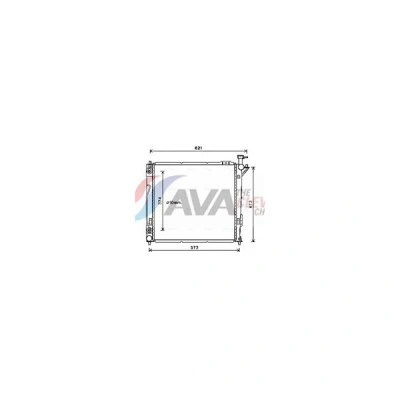 Kuva Jäähdytin,moottorin jäähdytys AVA QUALITY COOLING HY2339