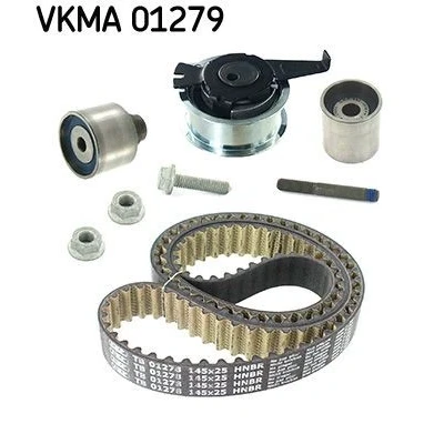 Kuva SKF VKMA 01279 Jakohihnasarja 145 Pyöristetyllä hammasprofiililla VOLKSWAGEN: Golf 7 Variant,