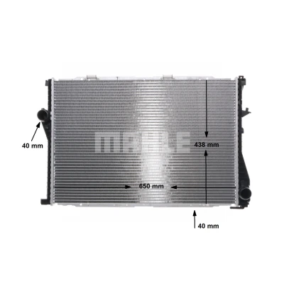 Kuva MAHLE ORIGINAL CR 295 000S Jäähdytin ajoneuvoille ilmastointilaitteella tai ilman 650 438 34 pikaliittimet Jäähdytysrivat juotetut BMW: 5 Sedan, 7