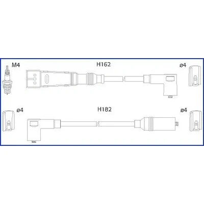 Kuva HITACHI 134709 Sytytysjohto VOLKSWAGEN: Transporter 4 Bus,