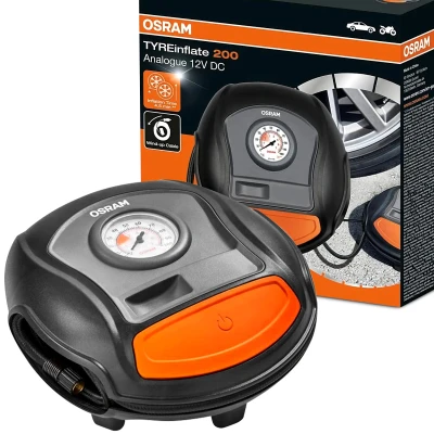 Kuva OSRAM TYREinflate 200 OTI200 Kompressori 6,9 tupakansytyttimeen yhdistettävä, kannettava
