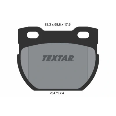 Kuva TEXTAR 2347103 Jarrupalat Ei kulumisenilmaisimelle LAND ROVER: Defender SUV