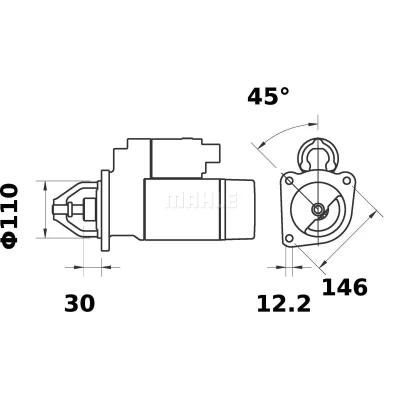Kuva MAHLE ORIGINAL MS 79 Starttimoottori 12 4,2 9