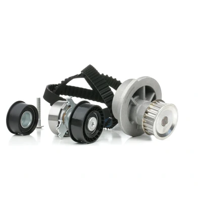 Kuva OPTIMAL SK 1073AQ1 Vesipumppu + Jakohihnasarja Asennusmateriaalilla, Vesipumpulla 169 OPEL: Vectra B Farmari, Sedan, CC