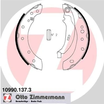 Kuva ZIMMERMANN 10990.137.3 Käsijarrukengät Valokuva vastaa toimituslaajuutta