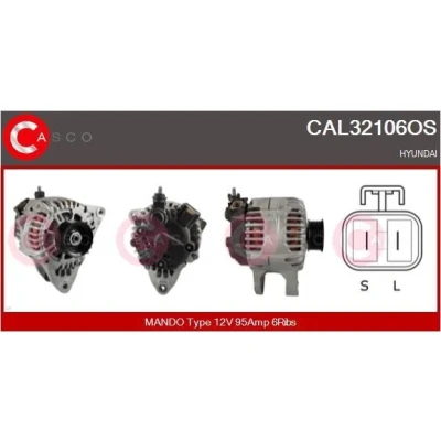 Kuva CASCO CAL15121AS Laturi 12V 90A MERCEDES BENZ: A sarja, Vaneo