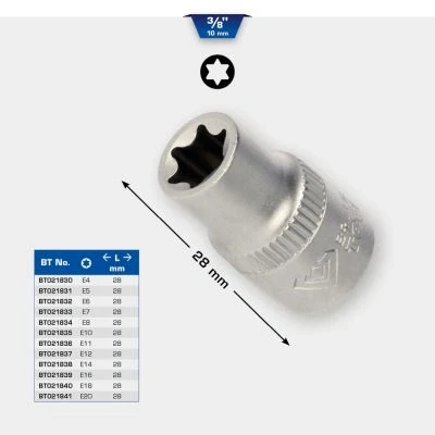 Kuva KS TOOLS BT021840 Hylsyavain E18 Torx, ulko