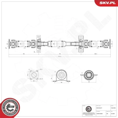 Kuva Vetoakseli ESEN SKV 76SKV099