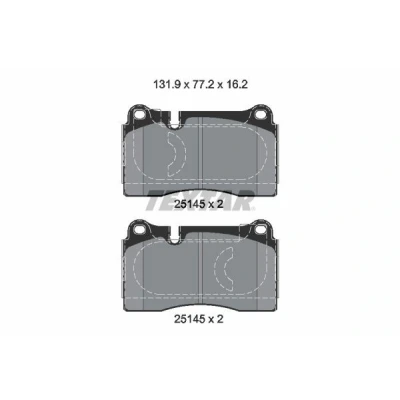 Kuva Textar 2514501 Jarrupala, levyjarru