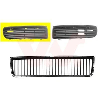 Kuva VAN WEZEL 7621592 Puskurin Ritilä Eteen, oikea SKODA: Octavia I Hatchback, 1 Combi