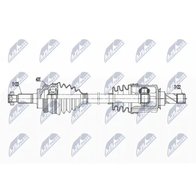 Kuva Vetoakseli OPEL AGILA (a) (h00), Etuakseli, vasen OE 13207052, 4708032