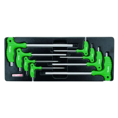 Kuva TOPTUL GAAT0804 Työkalusarjalaatikko 8 T10, T15, T20, T25, T30, T40, T45, T50 176 434 Kromi vanadium teräs Torx