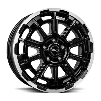 Kuva Brock B45 Black Full Polish 8x20 5/120 ET43 B65.1 Alumiinivanteet
