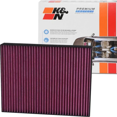 Kuva K&amp;N Filters DVF5009 Raitisilmasuodatin Aktiivihiilisuodatin 277 34 neliönmuotoinen VOLKSWAGEN: Transporter 5, Amarok Pick up, 5 Bus