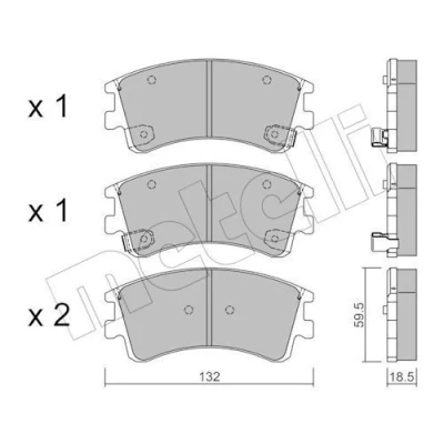 Kuva Jarrupalasarja, levyjarru METELLI 22 0476 0