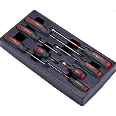 Kuva HANS TT 10 Työkalusarjalaatikko 8 PH1x100, PH2x150, PH2x38, PZ1x100, 4x100, 5.5x125, 6.5x150, 6.5x38 Spline, Ristipää (PH), Pozidriv (PZ)