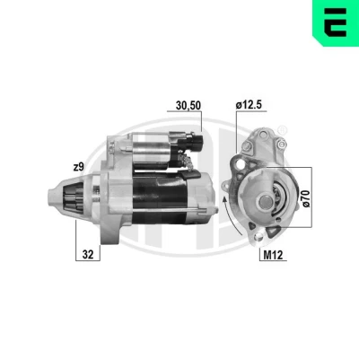 Kuva ERA 221073A Starttimoottori 12V 0,8kW 9 30 50 70mm