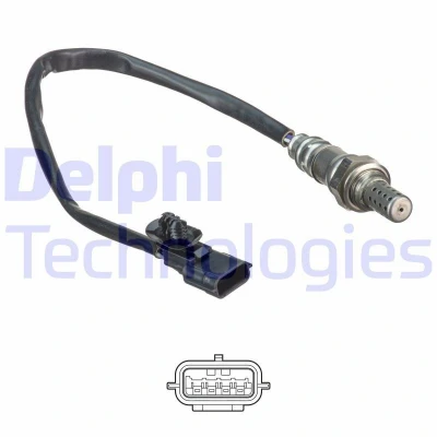 Kuva DELPHI ES20522 12B1 Lambda Anturi Planarsondi, Lämmitetty RENAULT: CLIO 3, Modus / Grand