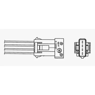 Kuva NGK 0070 Lambda Anturi Lämmitetty 4 PEUGEOT: 206 Hatchback, 207 SW, CITROËN: C3 I II, C2 Hatchback