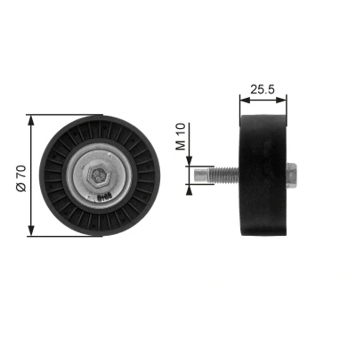 Kuva GATES FleetRunner Micro V Kit T36199 Ohjainrulla FORD: Focus Mk1 Hatchback, Farmari