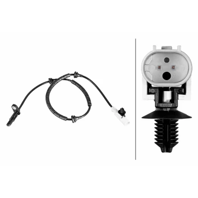 Kuva HELLA 6PU 358 216 401 ABS anturi Pidikkeellä Hall 2 napaa 752mm LAND ROVER: Range Rover Velar (L560) 2.0 D240 SD4 4x4, P250 Si4 4x4