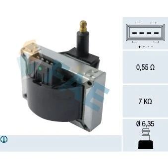 Kuva Sytytyspuola CITROËN AX, XM, XM Break, ZX, ZX PEUGEOT 106 I, II, 205 306 605, PARTNER Minibus, minivan, Skåp/stor limo