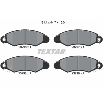 Kuva TEXTAR 2329601 Jarrupalat akustisella kulumavaroittimella SUZUKI: SWIFT 2