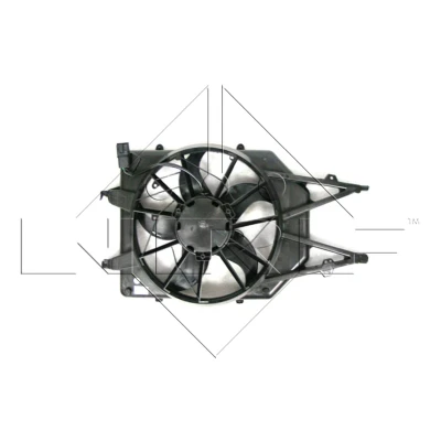 Kuva NRF 47475 Jäähdyttimen Tuuletin 375 12 100 Jäähdytystuulettimen kehällä FORD: Focus Mk1 Hatchback