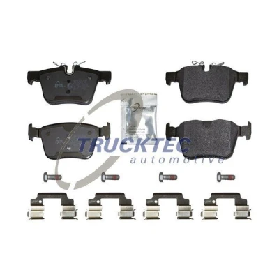 Kuva TRUCKTEC AUTOMOTIVE 22.35.125 Jarrupalat Taka akseli Ilman kulumisenilmaisinta VOLVO: V90 II Farmari, S90 II, XC90 JAGUAR: F Pace, XF Sedan