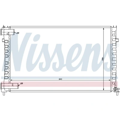 Kuva Jäähdytin, moottorin jäähdytys NISSENS 61322