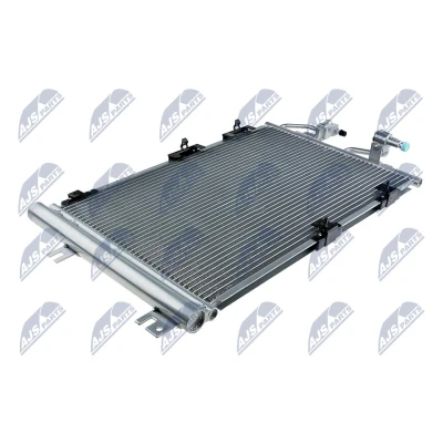 Kuva NTY CCS PL 017 Ilmastoinnin Lauhdutin Vedenerottimella Alumiini 585 OPEL: Astra H Caravan, Zafira B, Hatchback