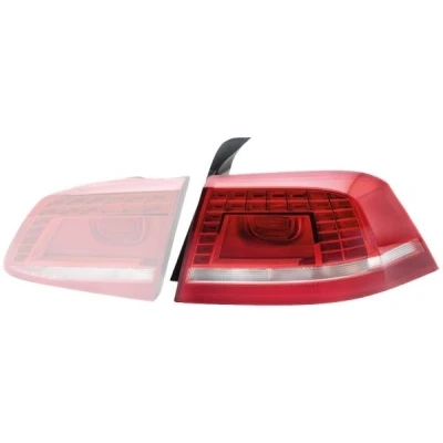 Kuva HELLA 2SK 010 746 041 Takavalot Oikea Uloin osa LED, PY21W, W21W 12 Punainen, Valkoinen polttimoilla Lampun kannalla VOLKSWAGEN: Passat B7 Variant