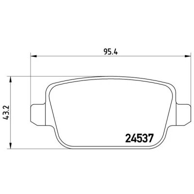 Kuva BREMBO P 44 016 Jarrupalat Ilman kulumisenilmaisinta Jarrusatulan ruuveilla Tarvikkeilla LAND ROVER: Freelander 2 SUV