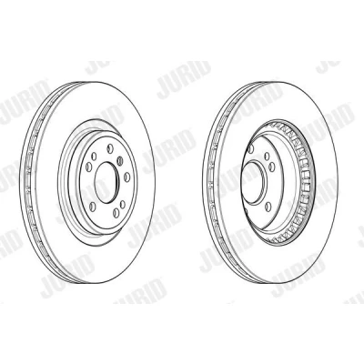 Kuva JURID 563002JC 1 Jarrulevyt 330 32 5 112 Tuuletettu pinnoitettu Ilman tarvikkeita MERCEDES BENZ: ML sarja, GLE SUV