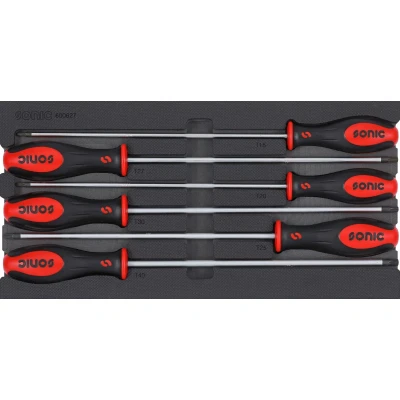 Kuva SONIC 600627 Työkalusarjalaatikko 6 T15, T20, T25, T27, T30, T40 Torx erikoisen pitkä