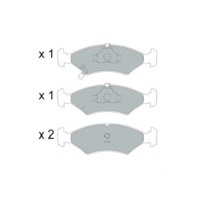 Kuva KAVO PARTS KBP 4026 Jarrupalat akustisella kulumavaroittimella FIAT: Siena