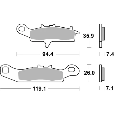 Kuva BREMBO Sinter Offroad 07KA24SX Jarrupalat Edessä
