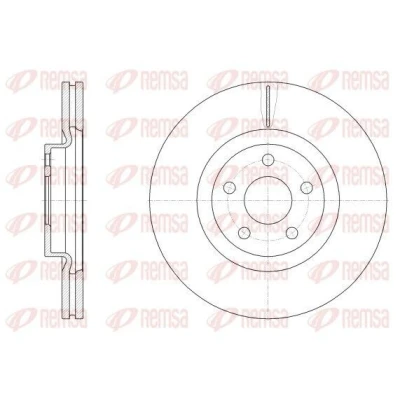Kuva REMSA Jarrulevy FORD: S Max Mk1, AUDI: A3 Hatchback Etuakseli 316mm 28mm 5 Tuuletettu 62548.10 2015368,2036566,G3GC1125CC,G3GC1125CD Jarrulevyt