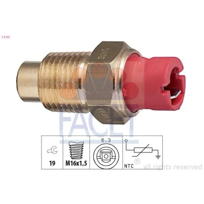 Kuva FACET 7.3132 Jäähdytysnesteen Lämpötila Anturi Made in Italy OE Equivalent