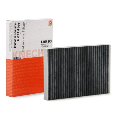 Kuva MAHLE ORIGINAL LAK 93 Raitisilmasuodatin Aktiivihiilisuodatin 297,5, 300,0, 300 204 30,0, 31,0 AUDI: A4 B7 Sedan, B6 Avant, B8 Avant