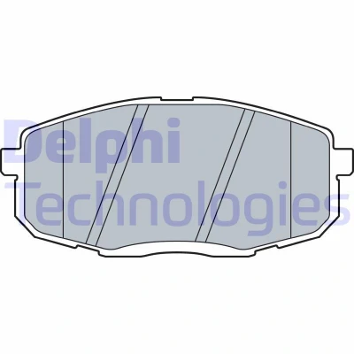 Kuva DELPHI LP3513 Jarrupalat akustisella kulumavaroittimella Huudonvaimennuspellillä Ilman tarvikkeita HYUNDAI: Creta I SUV, Kona Van / SUV