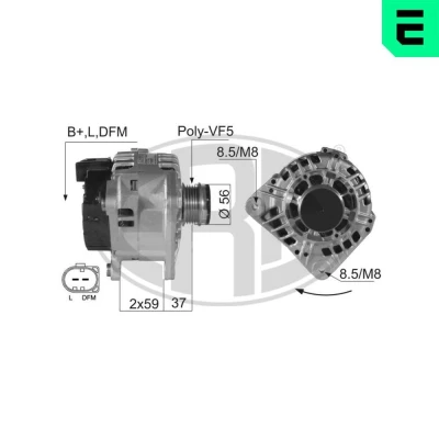 Kuva Laturi AUDI, SEAT, SKODA, VW OE 028 903 029 B, E, 031 A